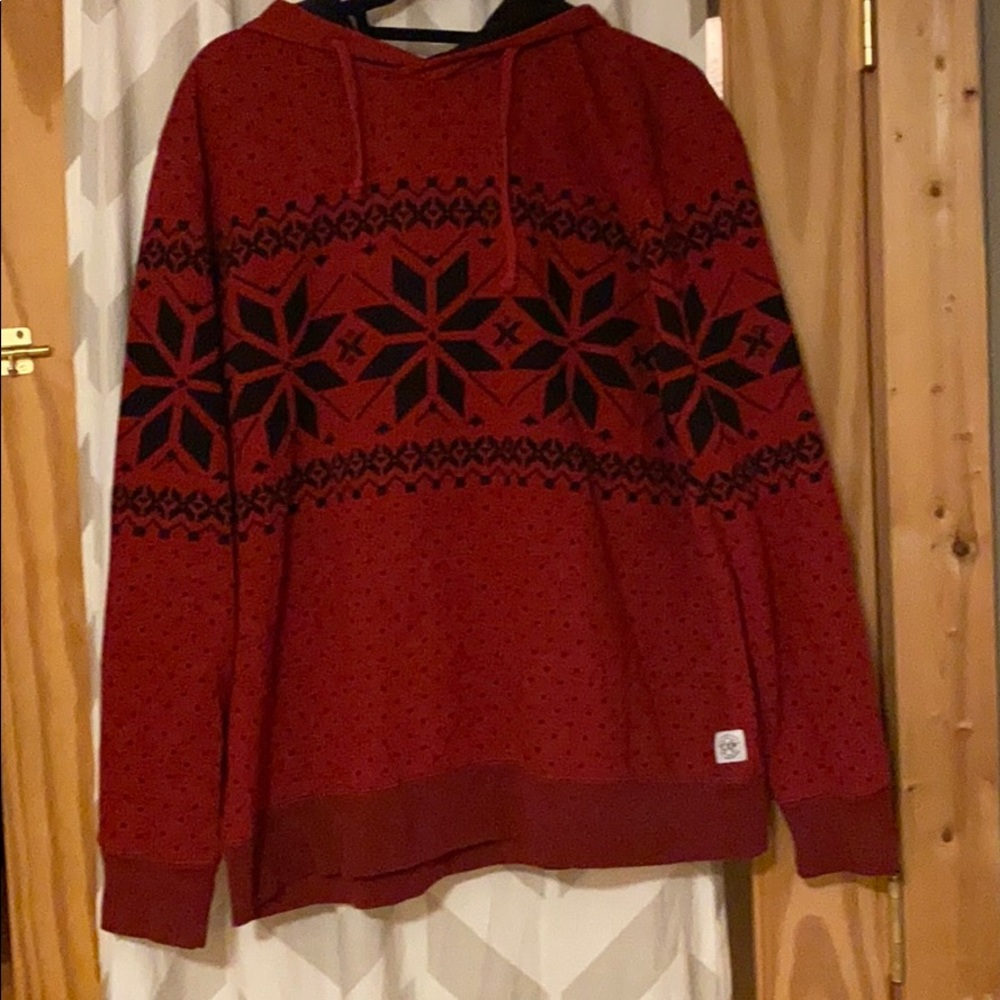 Men’s Express holiday sweater with hood